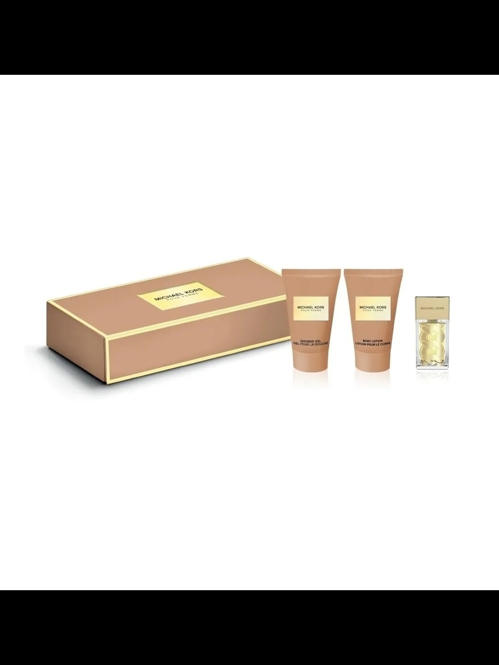 Michael Kors Peach & Gold Fragrance Set with Lotion Trio